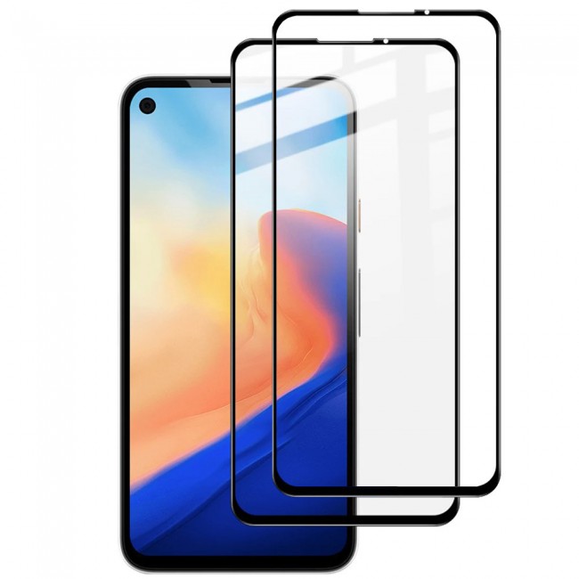 Google Pixel 5 Tempered 3D Glass 2-Pack Super Shieldz Margoun - Black Frame