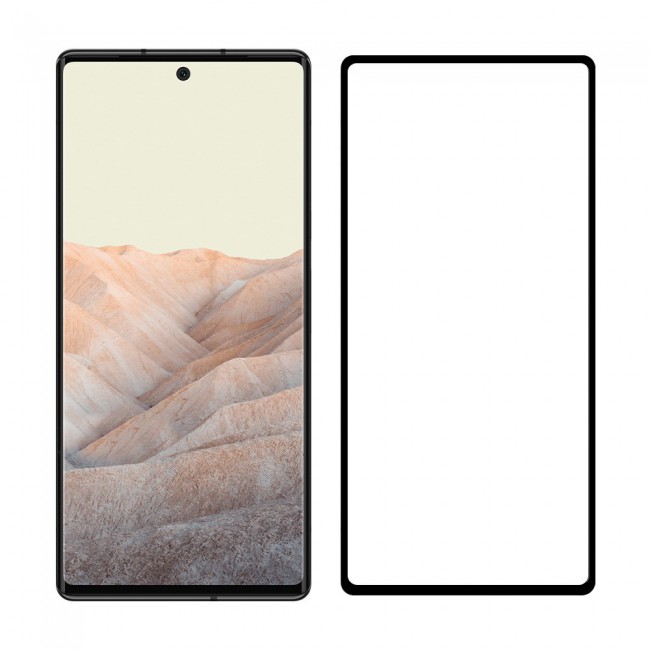 Google Pixel 6 Tempered 3D Screen Protector Grand Shieldz Margoun - Black Frame