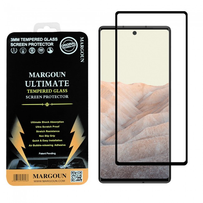 Google Pixel 6 Tempered 3D Screen Protector Ultimate Margoun - Black Frame