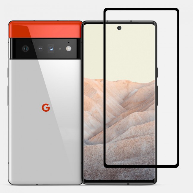 Google Pixel 6 Tempered 3D Screen Protector Ultimate Margoun - Black Frame