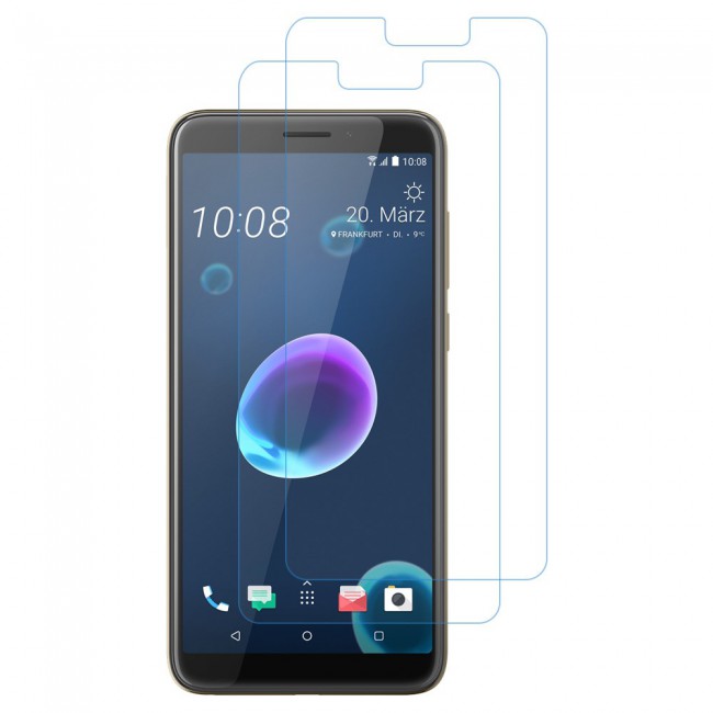 HTC Desire 12 Plus Tempered Glass 2 Pack Max Shieldz Margoun - Clear
