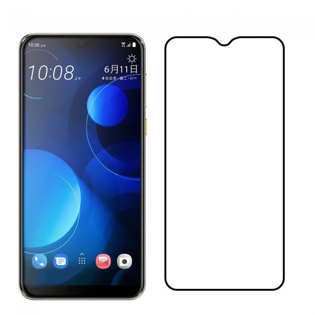 HTC Desire 19PLUS Tempered Glass 3D Ultimate Margoun - Black Frame