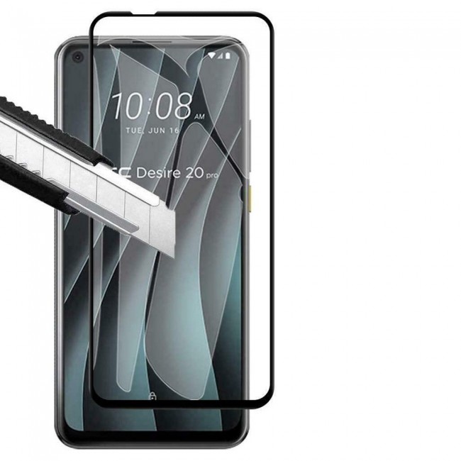 HTC Desire 20 Pro Tempered Glass 3D Ultimate by Margoun - Side Black