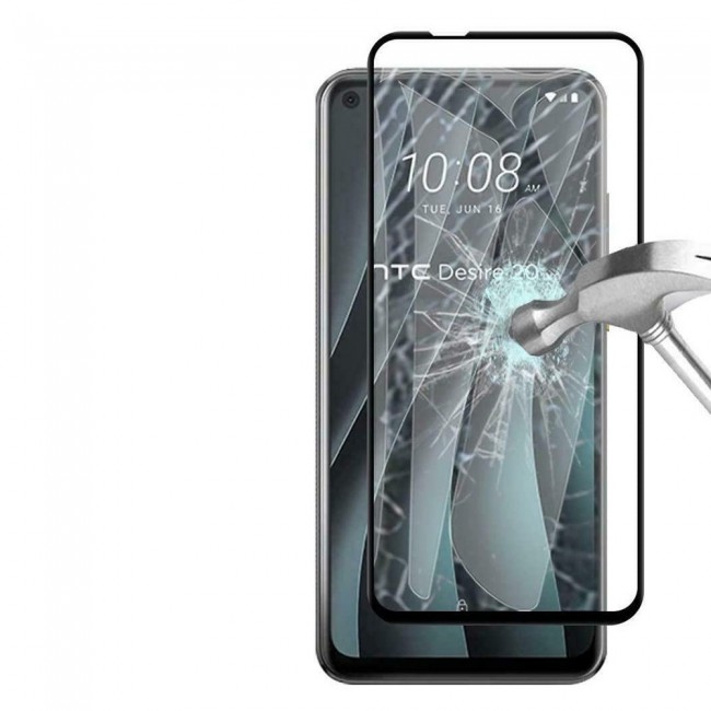 HTC Desire 20 Pro Tempered Glass 3D Grand Shieldz by Margoun - Side Black