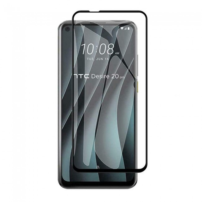 HTC Desire 20 Pro Tempered Glass 3D Grand Shieldz by Margoun - Side Black