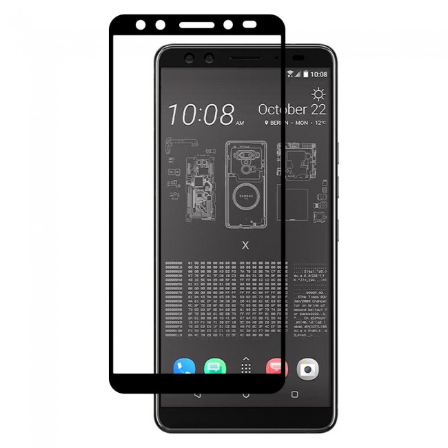 HTC Exodus 1 Tempered Glass 3D Ultimate Margoun - Black Frame