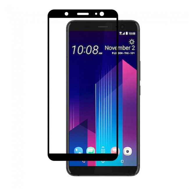 HTC U11 PLUS Tempered Glass 3D Ultimate Margoun - Black Frame