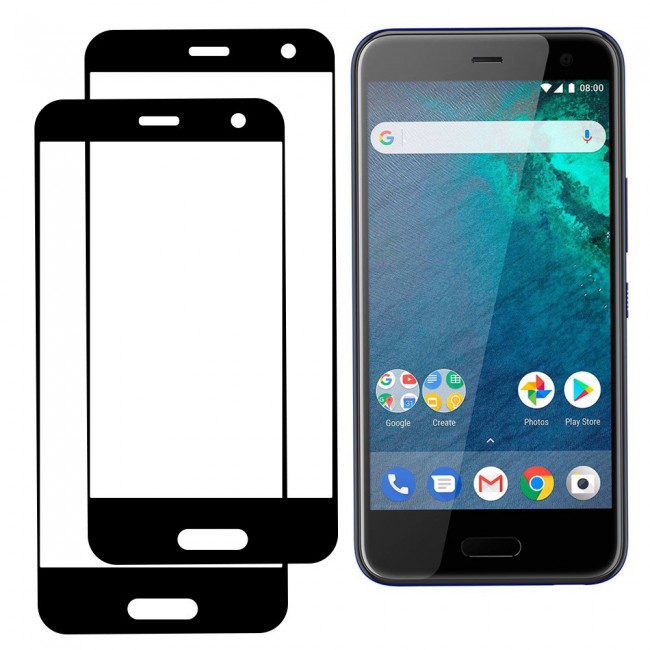 HTC U11 Life Tempered Glass 3D 2 Pack Super Shieldz Margoun- Black Frame