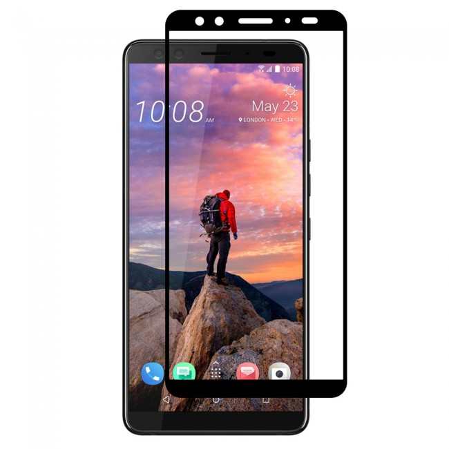 HTC U12 PLUS Tempered Glass 3D Grand Shieldz Margoun - Black Frame