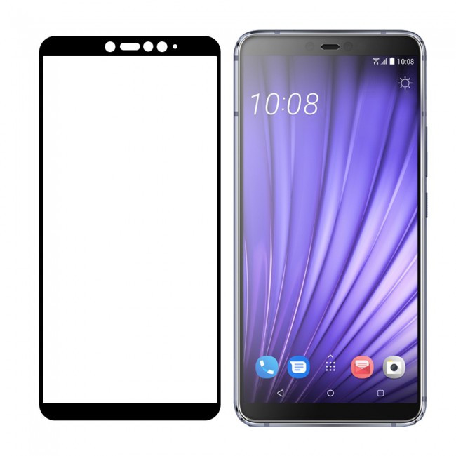 HTC U19e Tempered Glass 3D Ultimate Margoun - Black Frame