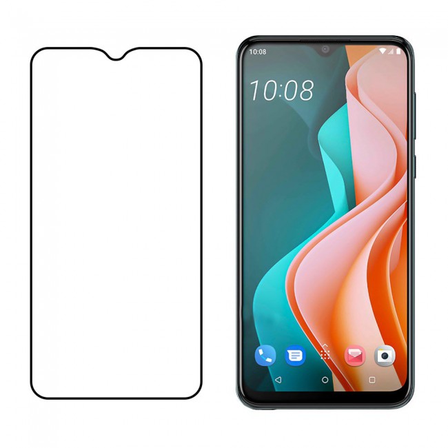 HTC Wildfire R70 Tempered Glass 3D Grand Shieldz Margoun - Black Frame