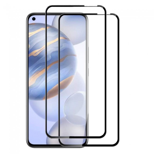 Honor 30S Tempered 3D Glass 2-Pack Super Shieldz Margoun- Black Frame