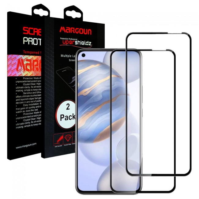 2 Pack 3D Tempered Screen Protector for HONOR 30S Super Shieldz