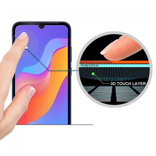 Honor 8A Prime 3D Tempered Glass 2-Pack Super Shieldz Margoun- Black Frame