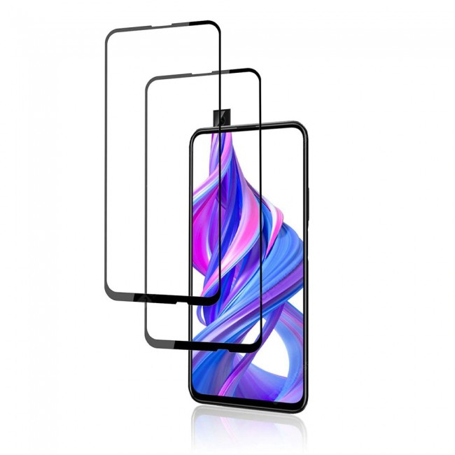 Honor 9X Pro 3D Tempered Glass 2-Pack Super Shieldz Margoun- Black Frame