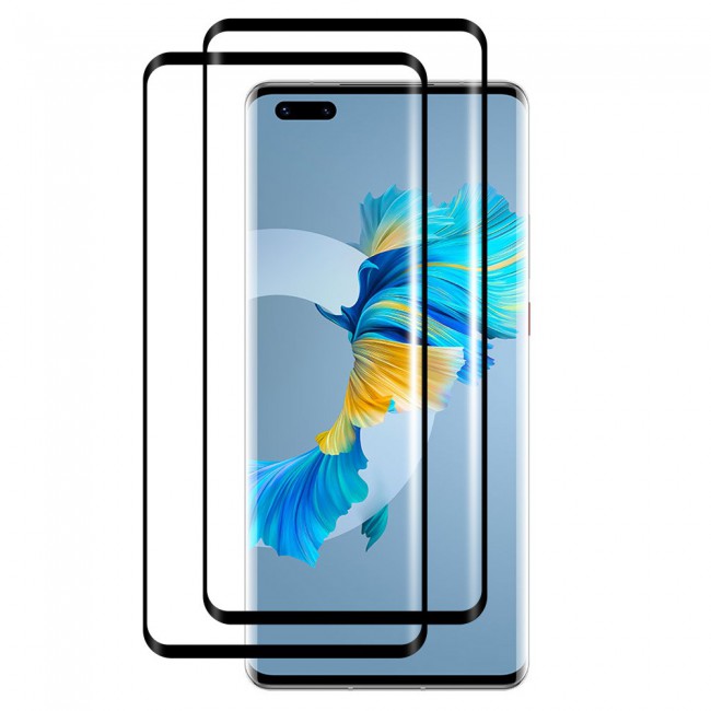Huawei Mate 40 Pro 2-Pack Side Glue 9D Screen Protector Super Shieldz by Margoun