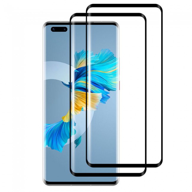 Huawei Mate 40 Pro Plus 2-Pack Side Glue 9D Screen Protector Super Shieldz by Margoun