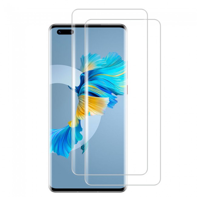 Huawei Mate 40 Pro Plus Tempered Screen Protector Max Shieldz by Margoun 2-Pack - Clear