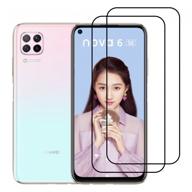 Huawei Nova 6 SE Screen Protector 3D Glass 2-Pack Super Shieldz by Margoun