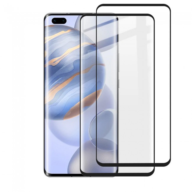 Huawei Nova 7 Pro 5G Protector 3D Glass 2-Pack Super Shieldz Margoun - Black Frame