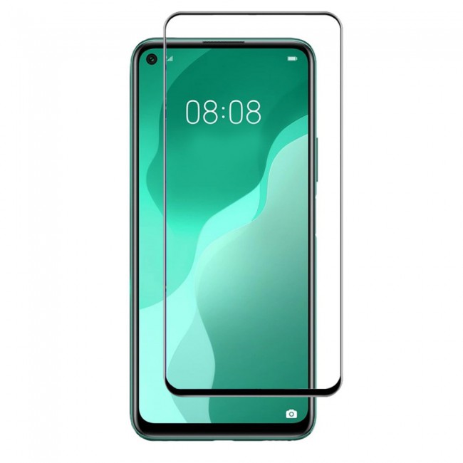 Huawei Nova 7 SE Tempered 3D Screen Protector Grand Shieldz Margoun - Black Frame