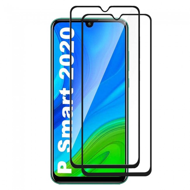 Huawei P Smart 2020 Protector 3D Glass 2-Pack Super Shieldz Margoun - Black Frame