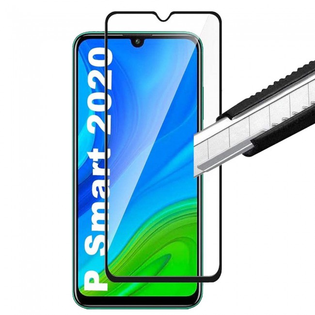 Huawei P Smart 2020 Tempered 3D Screen Protector Grand Shieldz Margoun - Black Frame