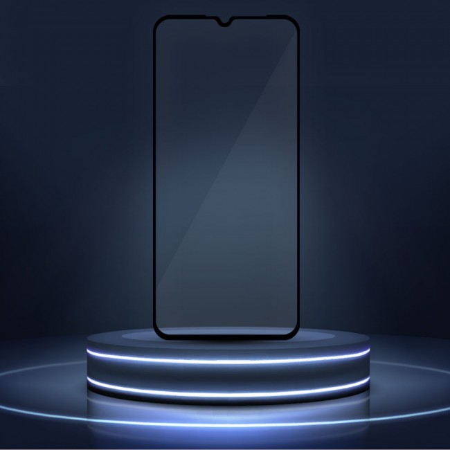 MARGOUN for itel A49 4G Screen Protector Tempered Glass Full Glue Black side