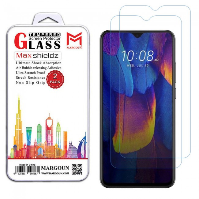 Infinix S4 Tempered Screen Protector Max Shieldz by Margoun 2-Pack - Clear