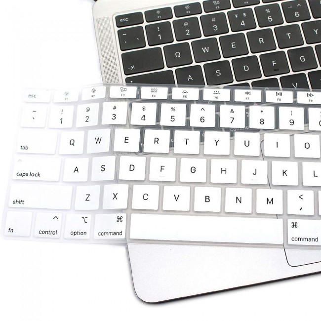 Margoun Premium Keyboard Cover for 2020 2019 2018 MacBook Air 13 with Retina Display - White