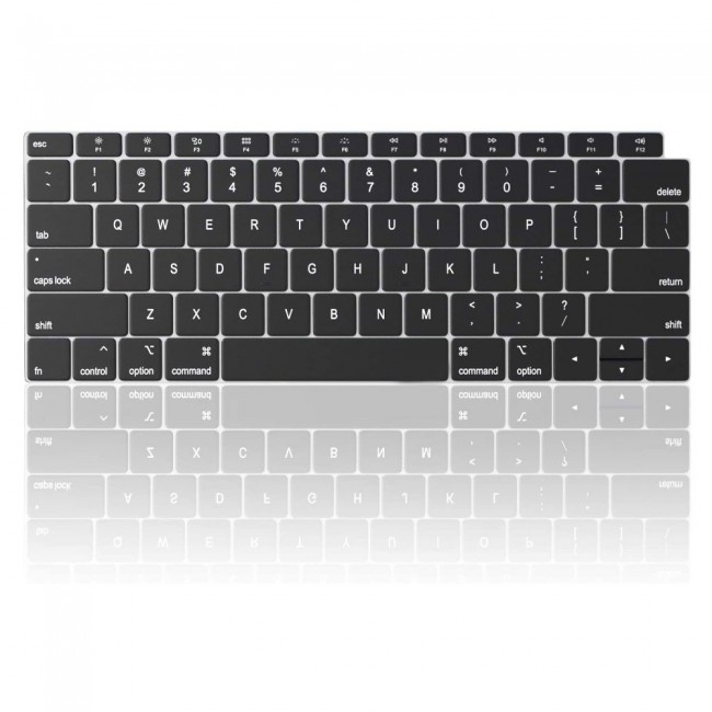 Margoun Premium Keyboard Cover for 2020 2019 2018 MacBook Air 13 with Retina Display - Black