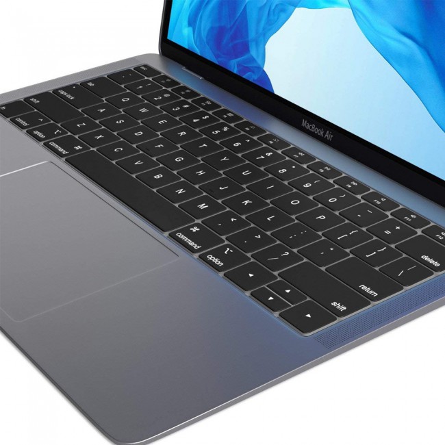 Margoun Premium Keyboard Cover for 2020 2019 2018 MacBook Air 13 with Retina Display - Black