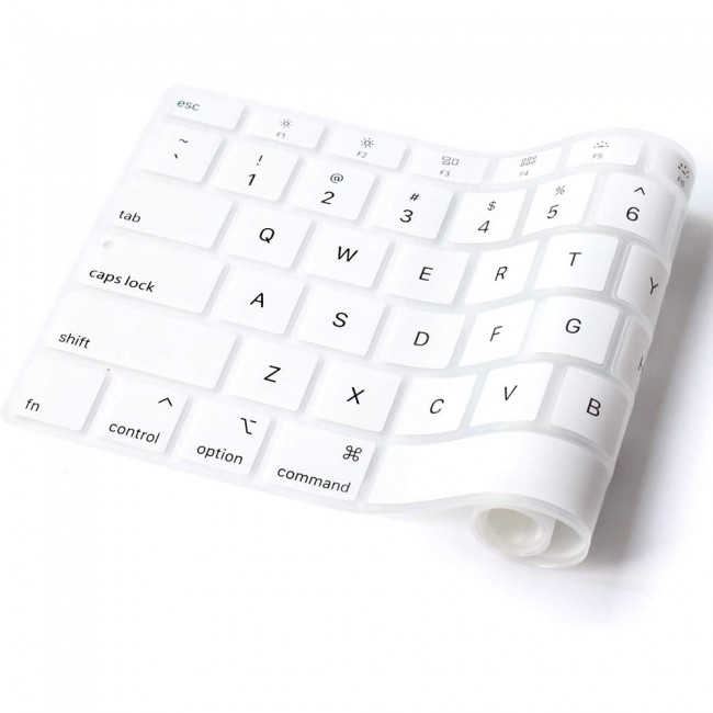 Margoun Premium Keyboard Cover for MacBook Air 13inch A1466 A1369 Pro 15inch A1502 A1425 A1278 A1398 A1286 – White