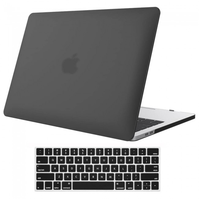 Macbook Air 13inch Case Cover and Keyboard Protector Skin Cover – Black