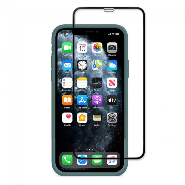 Margoun 2Pack Apple iPhone 12 Pro Silicone Case Cover and 3D Screen Protector - Cactus Green