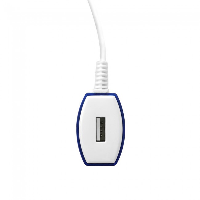 Margoun 2.1A Micro USB Wall Charger for Xiaomi Redmi Note 6 Pro , Redmi Note 5 Pro , Redmi Y2 - White &amp; Blue – MG01