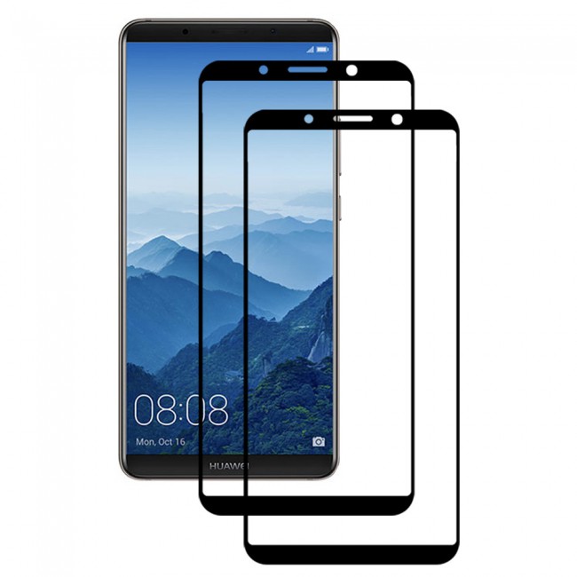 Margoun 2-Pack 3D Tempered Glass Screen Protector for Huawei Mate 10 Pro - Black