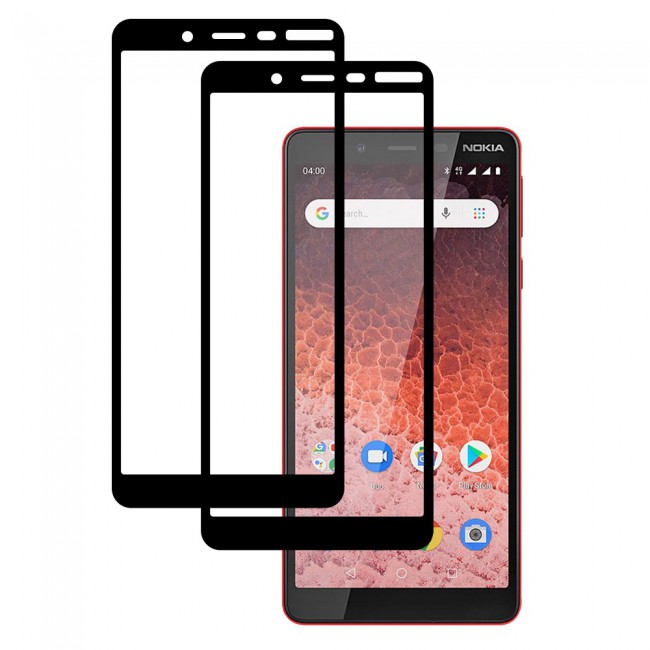 Margoun 2-Pack 3D Tempered Glass Screen Protector for Nokia 1 Plus
