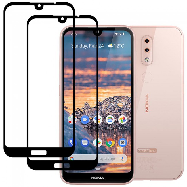 Margoun 2-Pack 3D Tempered Glass Screen Protector for Nokia 4.2
