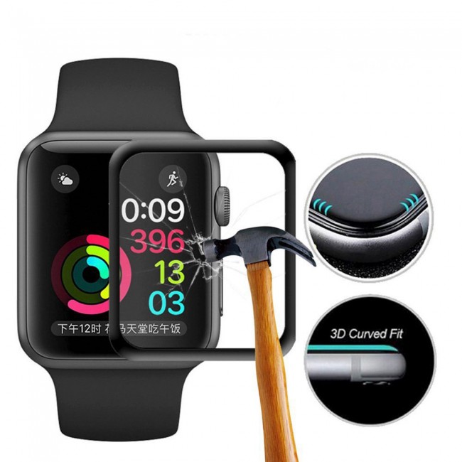 Margoun 3D Curved Glass Screen Protector for Apple Watch Series – 38mm