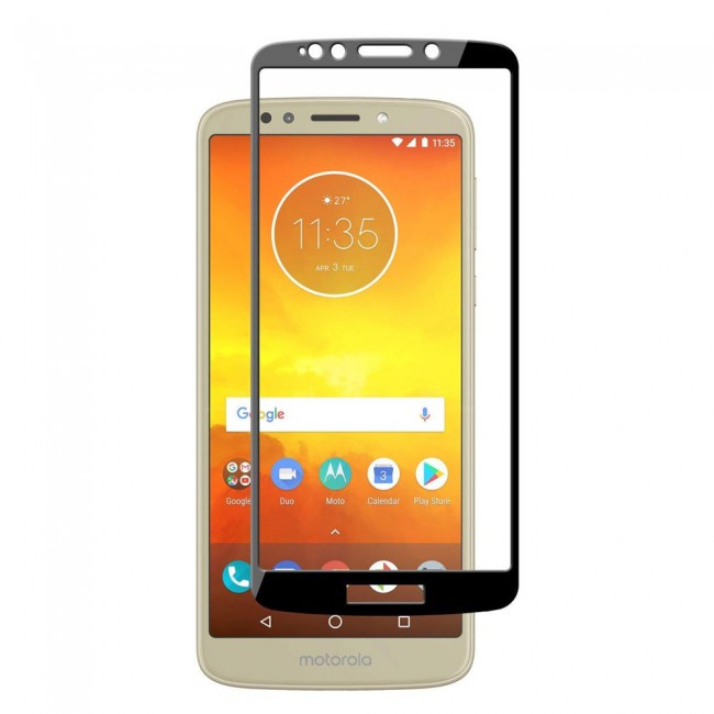 Margoun 3D Curved Tempered Glass Screen Protector for Motorola Moto E5 Plus