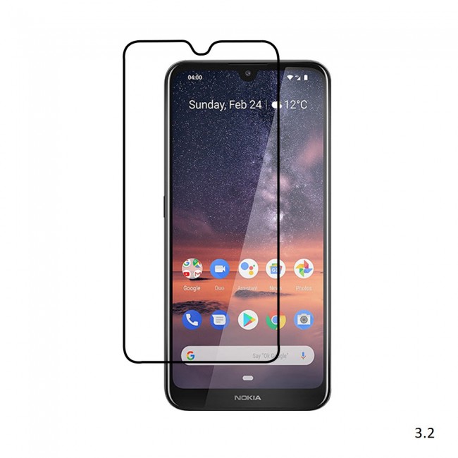 Margoun 3D Curved Tempered Glass Screen Protector for Nokia Phones ( 1 Plus , 3.2 , 4.2 , 210 , 9 Pureview )