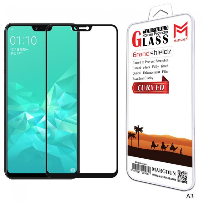 Margoun 3D Curved Tempered Glass Screen Protector for Oppo A3