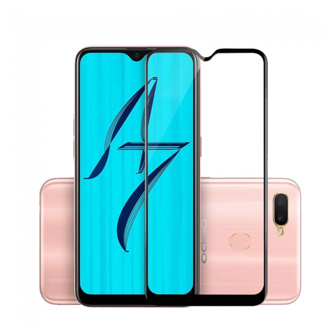 Margoun 3D Curved Tempered Glass Screen Protector for Oppo A7