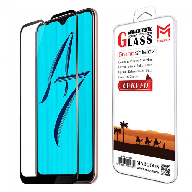 Margoun 3D Curved Tempered Glass Screen Protector for Oppo A7