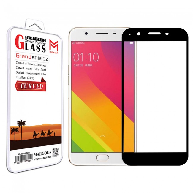 Margoun 3D Curved Tempered Glass Screen Protector for Oppo F1s