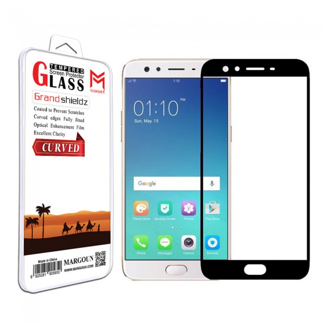 Margoun 3D Curved Tempered Glass Screen Protector for Oppo F3
