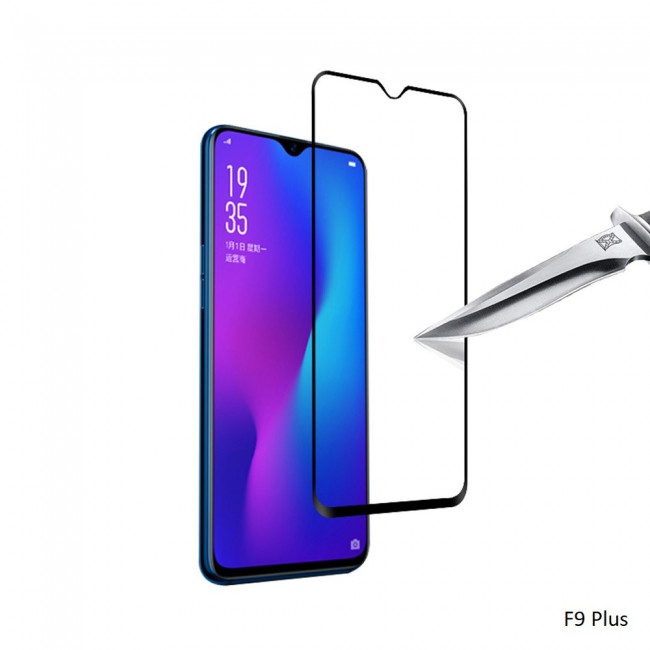 Margoun 3D Curved Tempered Glass Screen Protector for Oppo Phones ( F9 / F9 Pro , F9 Plus , A5 , A7 )