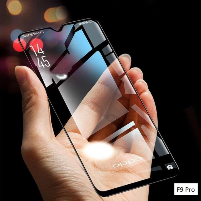 Margoun 3D Curved Tempered Glass Screen Protector for Oppo Phones ( F9 / F9 Pro , F9 Plus , A5 , A7 )
