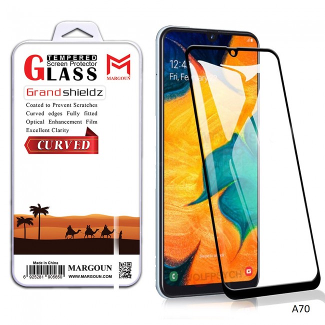Margoun 3D Curved Tempered Glass Screen Protector for Samsung Galaxy A Series ( A70 , A10 , A50 , A80 )